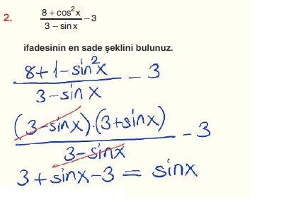 Acil Matematik Ayt Matematik Soru Bankasi Trigonometrik Fonksiyonlar Ve Ozdeslikler A Cozumleri Matematik Kitap Cozumleri Matematik Kalesi