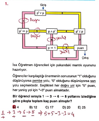 Orijinal Yayınları 9.sınıf matematik soru bankası mantık konusu ...
