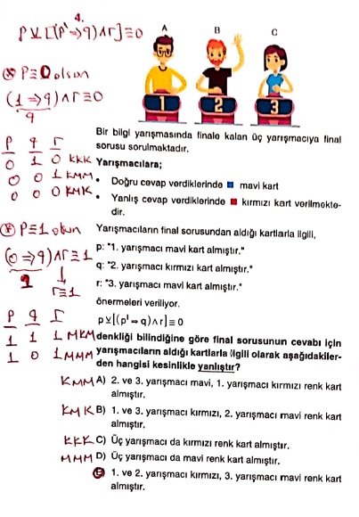 Orijinal Yayınları 9.sınıf matematik soru bankası mantık konusu ...